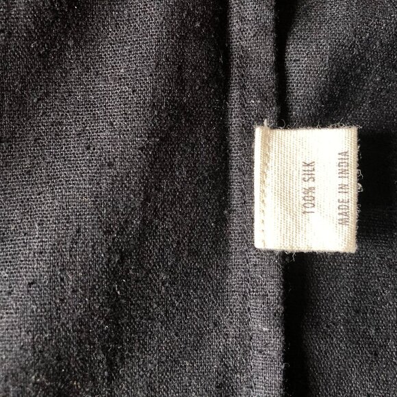 Ali Golden Raw Silk Jacket in Black xs - Picture 4 of 6